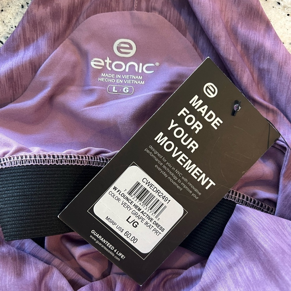 Etonic Purple Athletic Dress - Picture 2 of 10